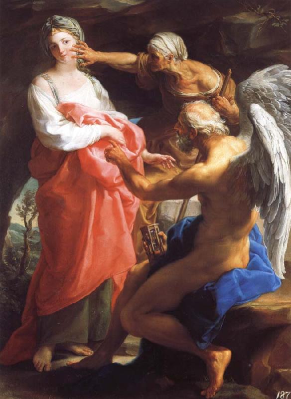 Pompeo Batoni Time Orders Old Age to Destroy Beauty Germany oil painting art